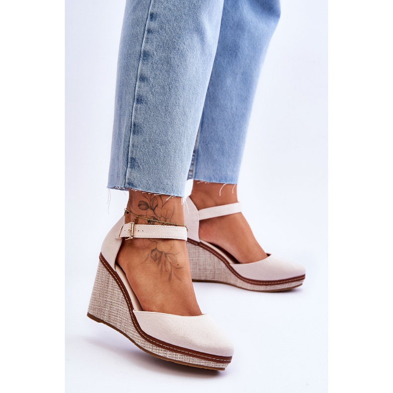 PS1 Women's Classic Wedge Sandals Beige Malani 2 PS1 Women's Classic Wedge Sandals Beige Malani 2