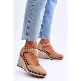 Women's Classic Wedge Sandals Dark Beige Malani 2