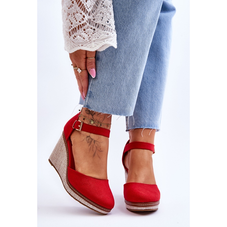 Women's Classic Wedge Sandals Red Malani 1