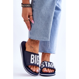 Women's Big Star Classic Slippers JJ274A323 Navy Blue 1 Women's Big Star Classic Slippers JJ274A323 Navy Blue 1