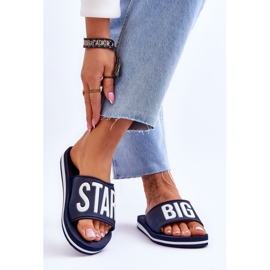 Women's Big Star Classic Slippers JJ274A323 Navy Blue 2 Women's Big Star Classic Slippers JJ274A323 Navy Blue 2
