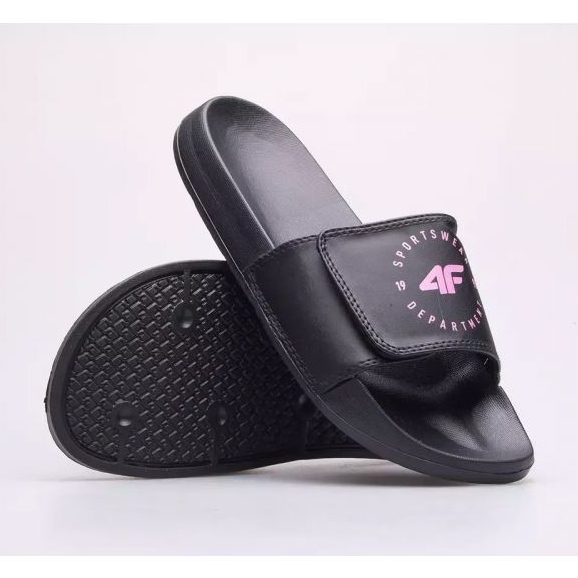4F Jr. 4FJSS23FFLIF081-21S slippers black 1