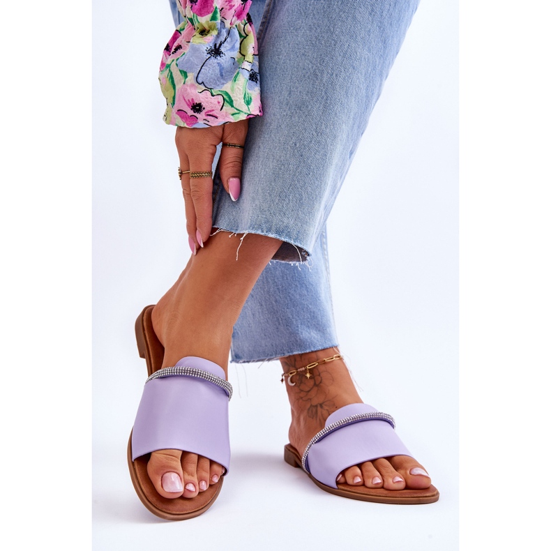 Elegant Flat Heels Purple Termen violet 2
