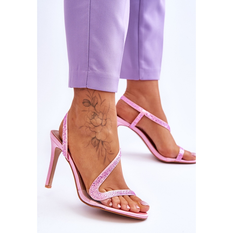Elegant Slip-on High Heels Pink Colima 2