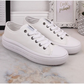 Women's sneakers on the platform white Big Star LL274A177 1