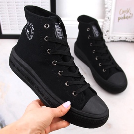 Women's ankle boots on the platform black Big Star LL274A182 1