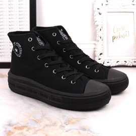 Women's ankle boots on the platform black Big Star LL274A182 2