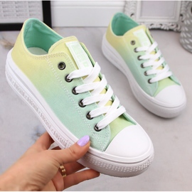 Women's sneakers on the Big Star ombre platform LL274A186 multicolored 1