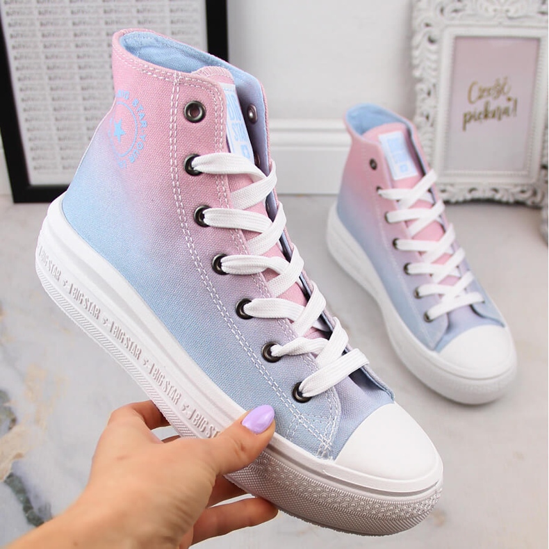 Women's sneakers on the platform ombre Big Star LL274A191 multicolored 1