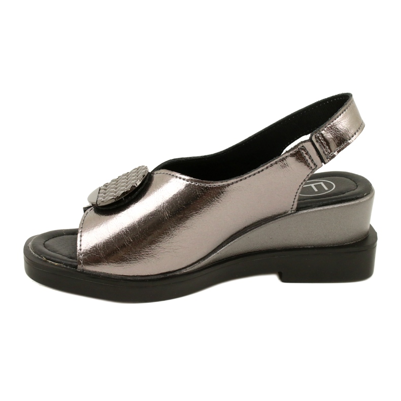Wedge Sandals Gun Metal Filippo DS4469/23 brown 2