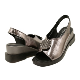 Wedge Sandals Gun Metal Filippo DS4469/23 brown 4