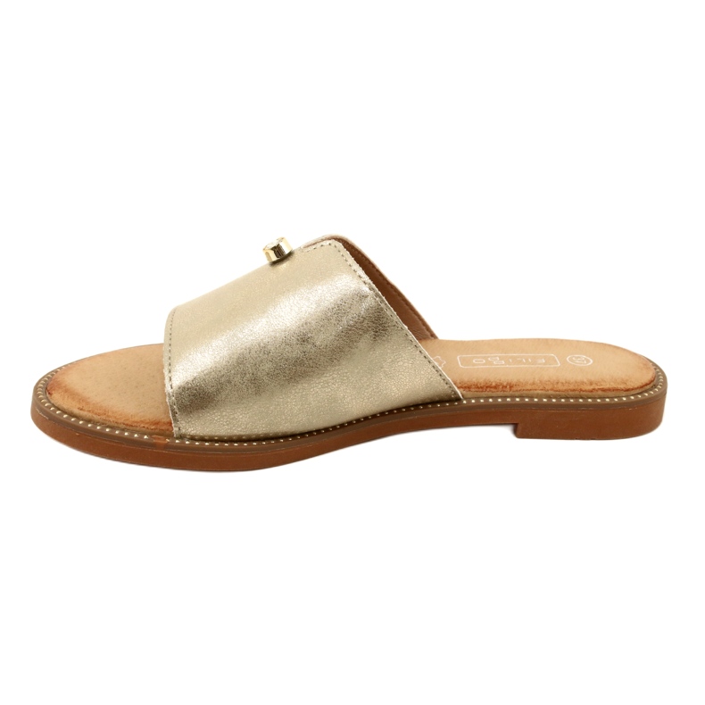 Fashionable Women's Slippers Filippo DK4625/23 GO Gold golden 2