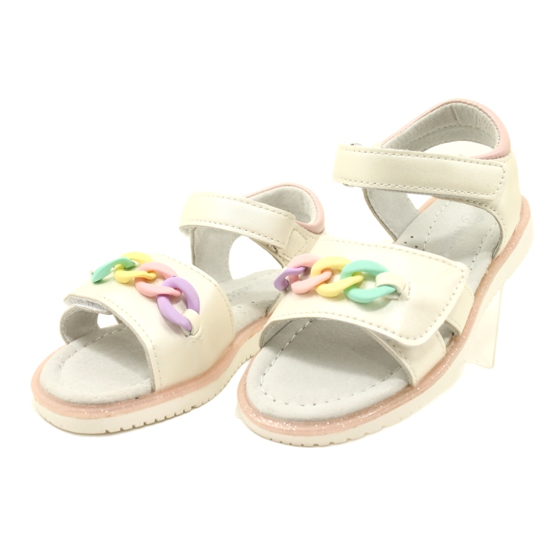 Evento Girls' Sandals With Chain Miss 23DZ23-5888 beige 3