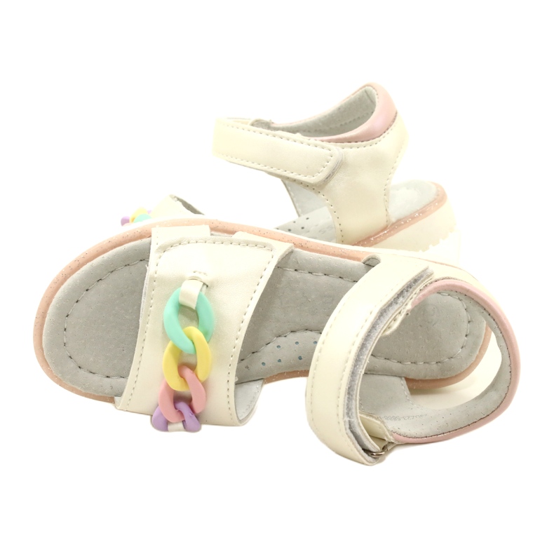 Evento Girls' Sandals With Chain Miss 23DZ23-5888 beige 5