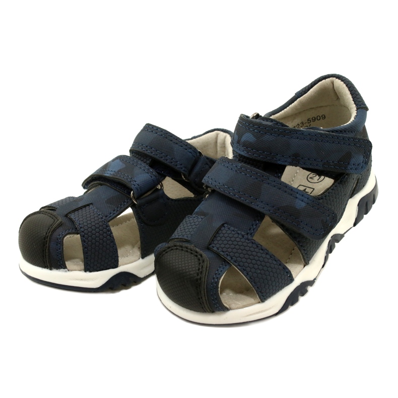 Evento Miss Boys' Velcro Sandals, Navy Blue 23DZ23-5909 3