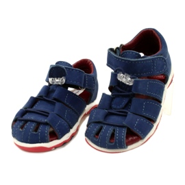 Leather sandals boys Mazurek 1364 navy blue 3 Leather sandals boys Mazurek 1364 navy blue 3