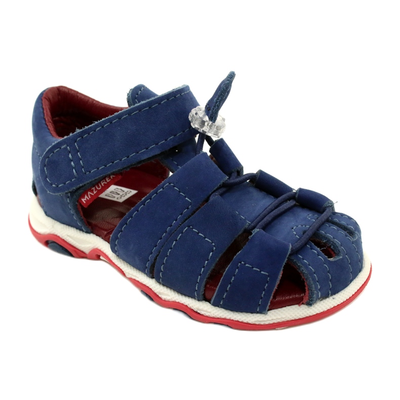 Leather sandals boys Mazurek 1364 navy blue 1 Leather sandals boys Mazurek 1364 navy blue 1