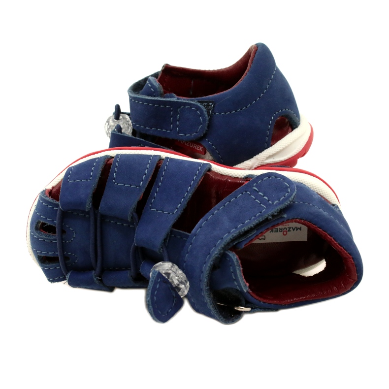 Leather sandals boys Mazurek 1364 navy blue 6 Leather sandals boys Mazurek 1364 navy blue 6
