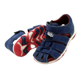 Leather sandals boys Mazurek 1364 navy blue 4 Leather sandals boys Mazurek 1364 navy blue 4