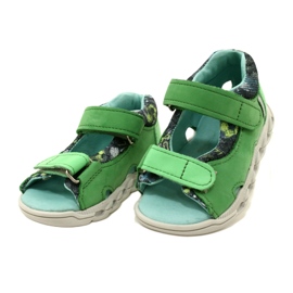 Children's leather sandals for Velcro Mazurek 1363 Green 3 Children's leather sandals for Velcro Mazurek 1363 Green 3