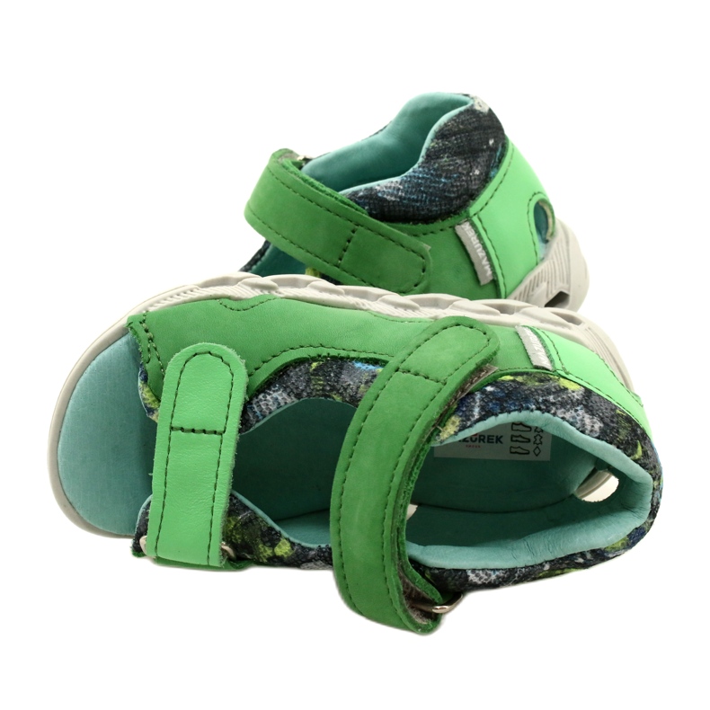 Children's leather sandals for Velcro Mazurek 1363 Green 5 Children's leather sandals for Velcro Mazurek 1363 Green 5