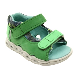 Children's leather sandals for Velcro Mazurek 1363 Green 1 Children's leather sandals for Velcro Mazurek 1363 Green 1