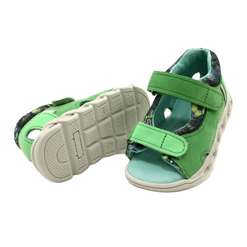 Children's leather sandals for Velcro Mazurek 1363 Green 4 Children's leather sandals for Velcro Mazurek 1363 Green 4