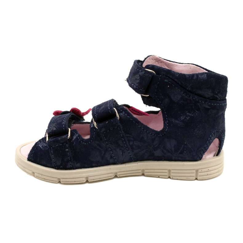 High preventive sandals Mazurek 1291 Butterflies blue 2