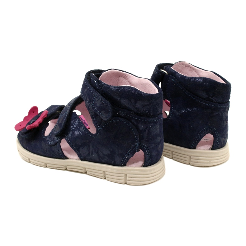 High preventive sandals Mazurek 1291 Butterflies blue 5