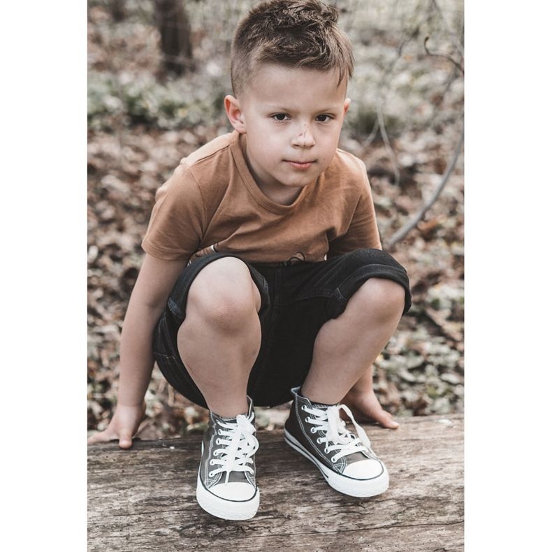 Children's high green-khaki sneakers 2 Children's high green-khaki sneakers 2