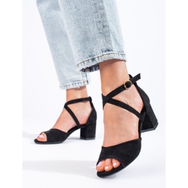 W. Potocki Black suede sandals from Potocki 1