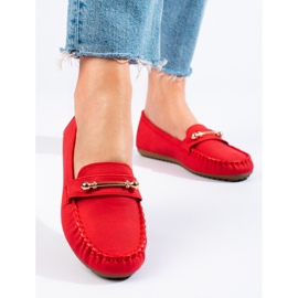 Shelovet women's red loafers 2 Shelovet women's red loafers 2