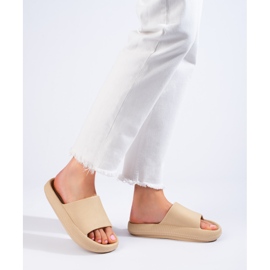 Women's Shelovet cream slippers beige 1 Women's Shelovet cream slippers beige 1