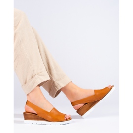 W. Potocki Women's wedge sandals brown Potocki 1