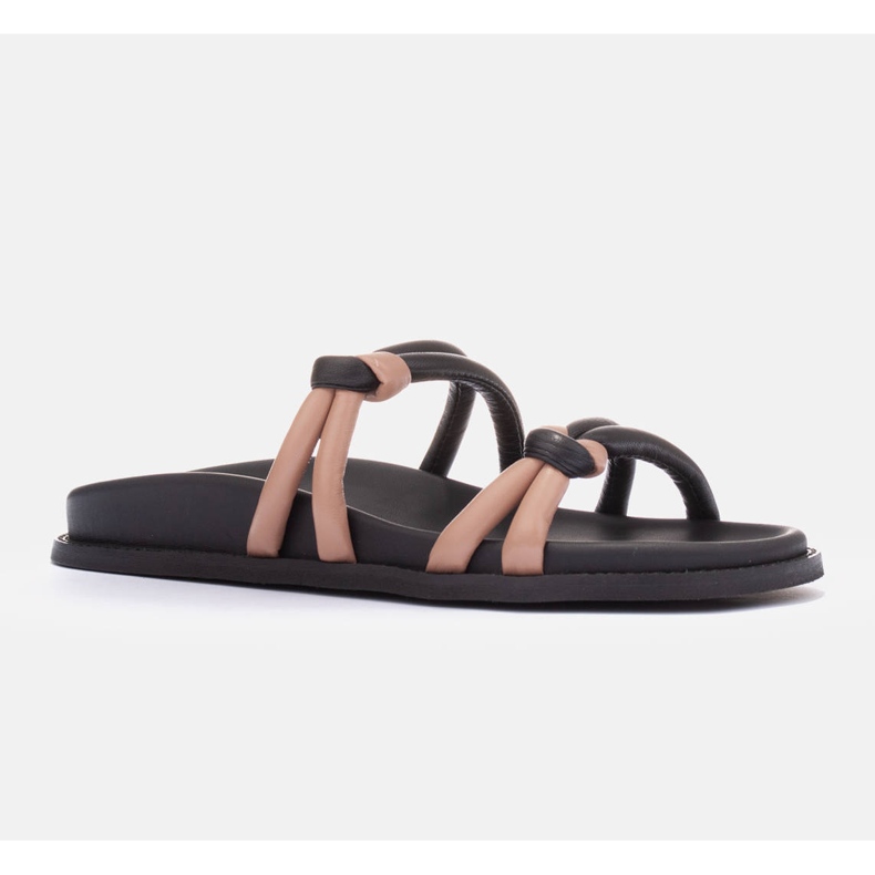 Marco Shoes Tubelare strap slippers black 1