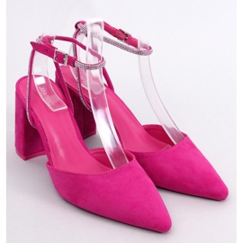 Open heel pumps from Esten Fuchsia pink 1