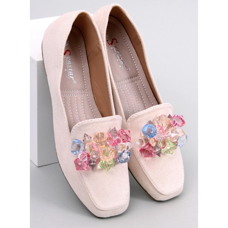 Loafers with stones from Deley Beige 1