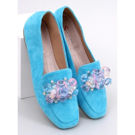Deley Blue beaded loafers 1
