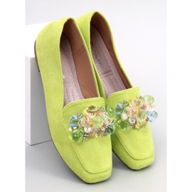 Deley Green beaded loafers 1