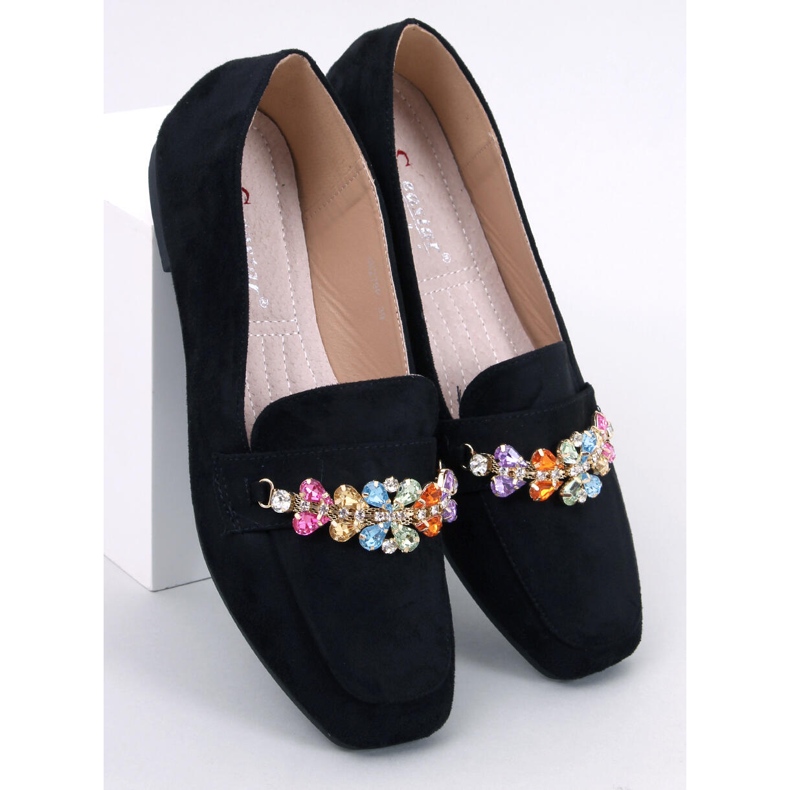 Davitian Black rhinestone loafers 1
