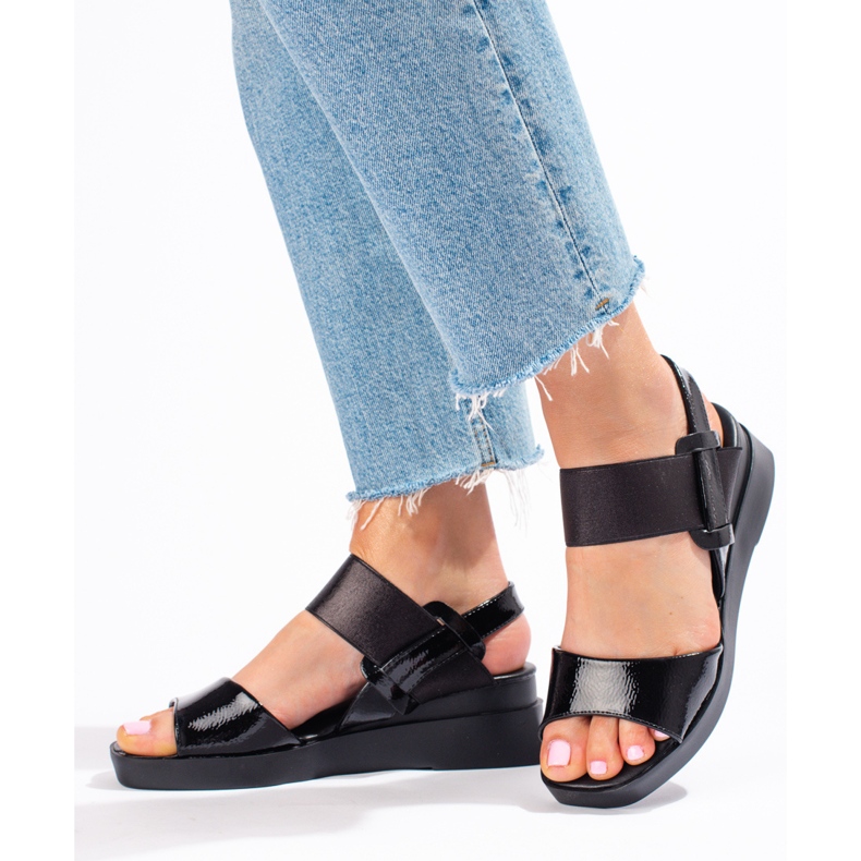W. Potocki Black slip-on sandals from Potocki 1