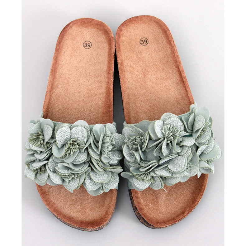 Cork slippers with Brice Green flowers 1