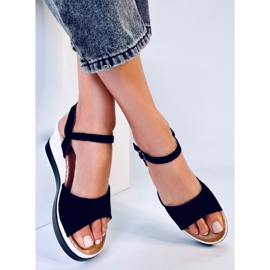 Dirado Black wedge sandals 1