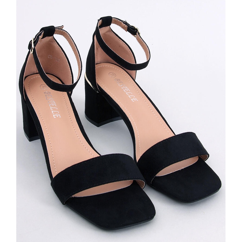 Rocco Black low heel sandals 1