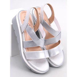 Sethi Silver wedge sandals 1
