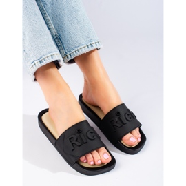 W. Potocki Potocki women's black slippers 2