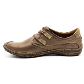 KOMODO Men's leather shoes 583 Brown 3