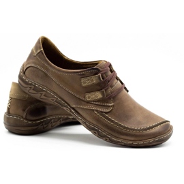 KOMODO Men's leather shoes 583 Brown 4