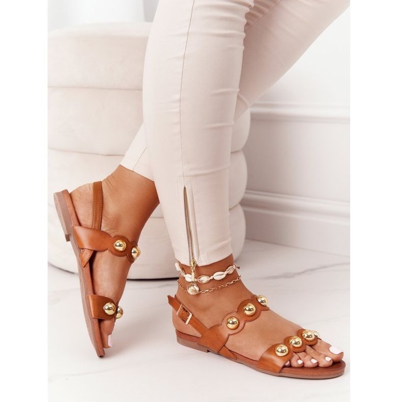 Sandals With Jets S.Barski 541-52 Brown 1