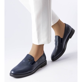 Navy plain Concord shoes blue 1